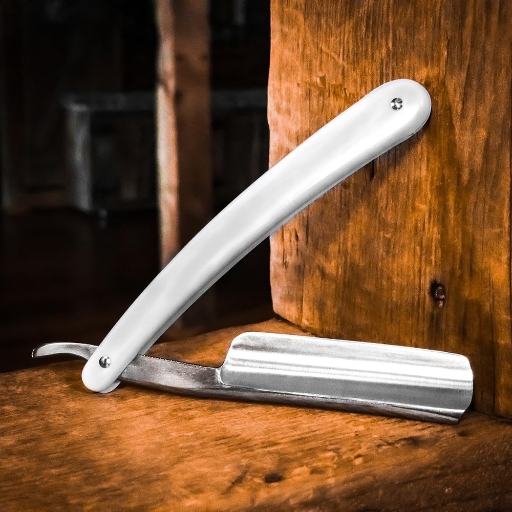 Union Razor SR2 Straight Edge Razor White