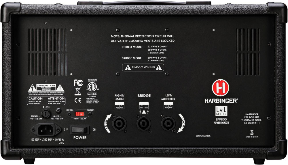 Harbinger LP9800 Powered Mixer