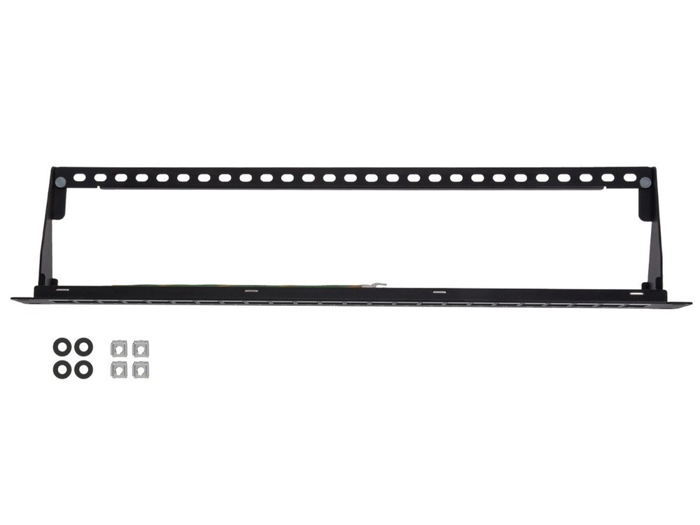 Monoprice 24-port Blank Keystone Shielded Network Patch Panel 1U UL Listed (TAA)