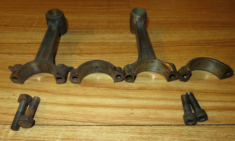 Two Vintage Johnson P-50 Outboard Connecting Rods