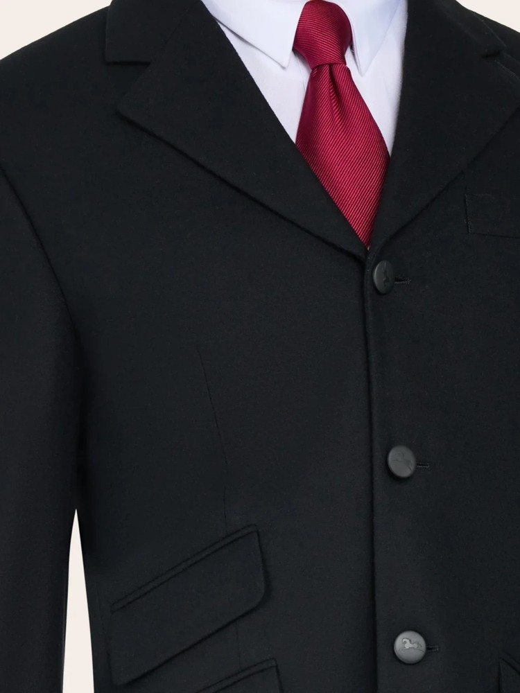 RJ Classics Mens Knight Wool Hunt Coat Black
