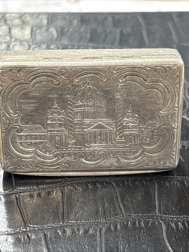 Antique Sterling Silver 1816 Snuff Box