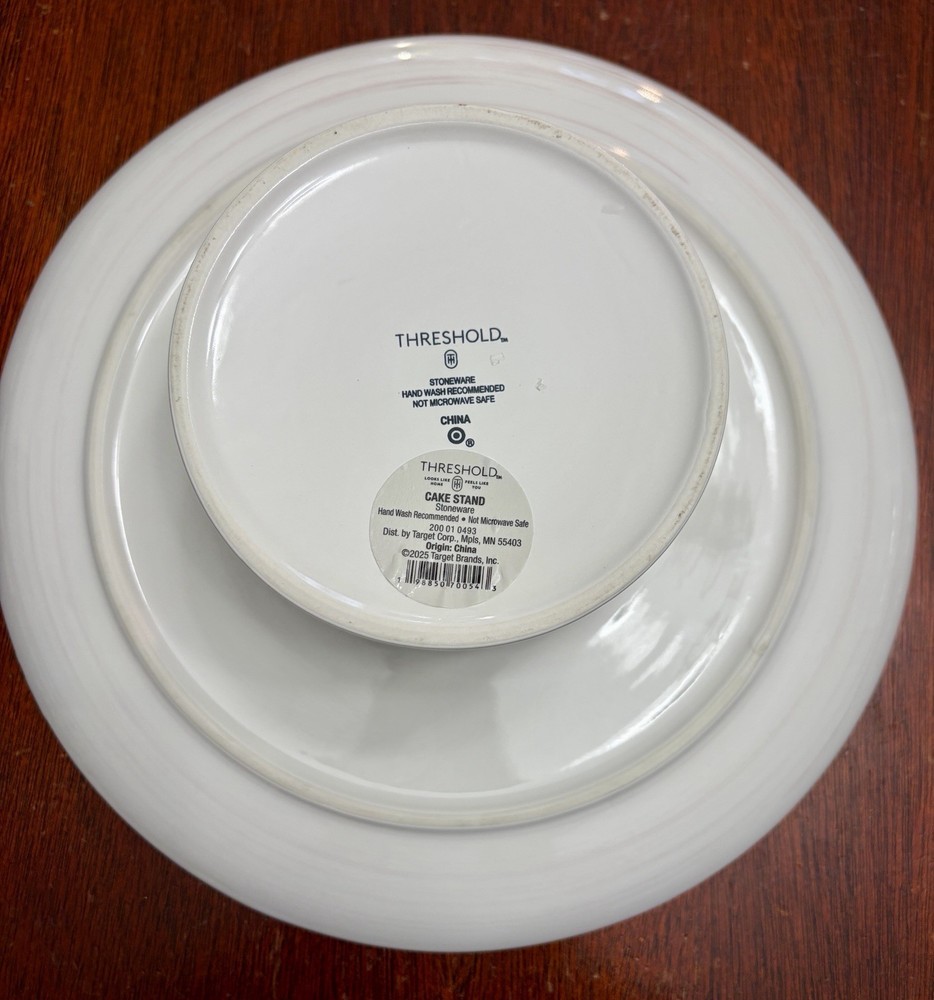 Target Threshold Blue And White Cake Stand