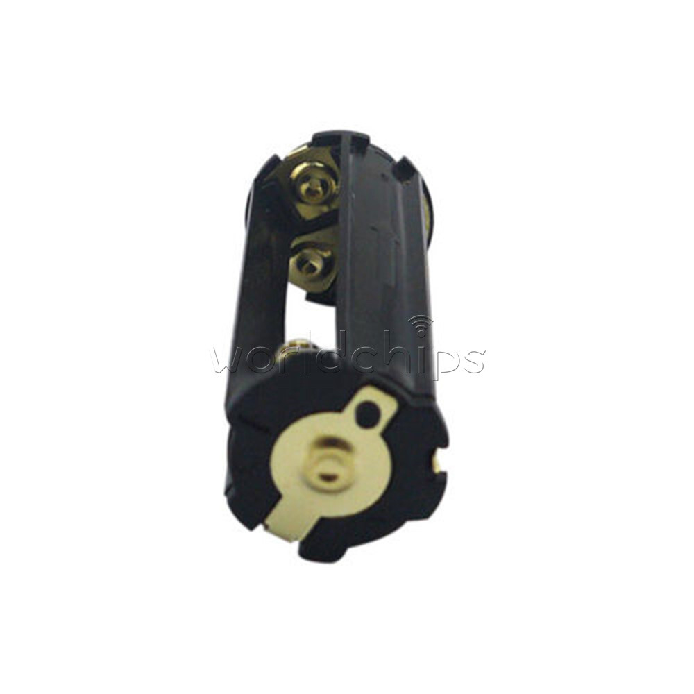 2PCS Cylindrical Black Plastic Battery Holder for 3 AAA Battery Flashlight Torch