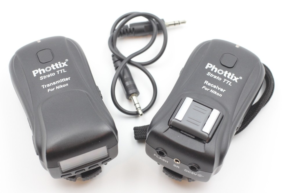 Phottix Strato TTL Flash Trigger Transmitter/Receiver Combo Nikon Used EXC