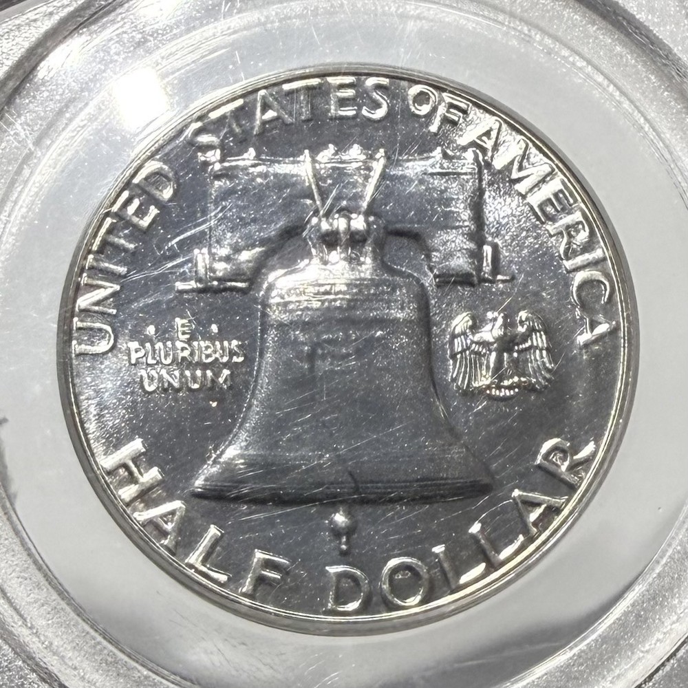 GEM PROOF 1961 Franklin Half Dollar PCGS PR65 OGH AREC