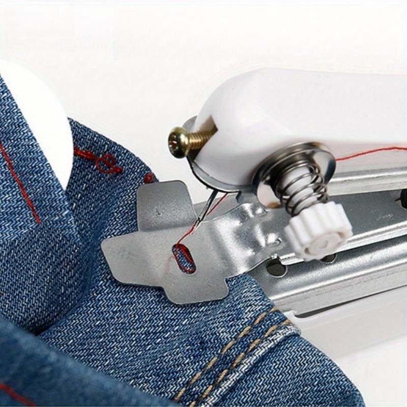 Portable Mini Sewing Machine Handheld Manual Stitching Quick Repair Tool