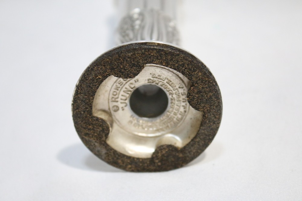 Vintage Silver Plate Ronson "JUNO " Table Lighter Working Condition