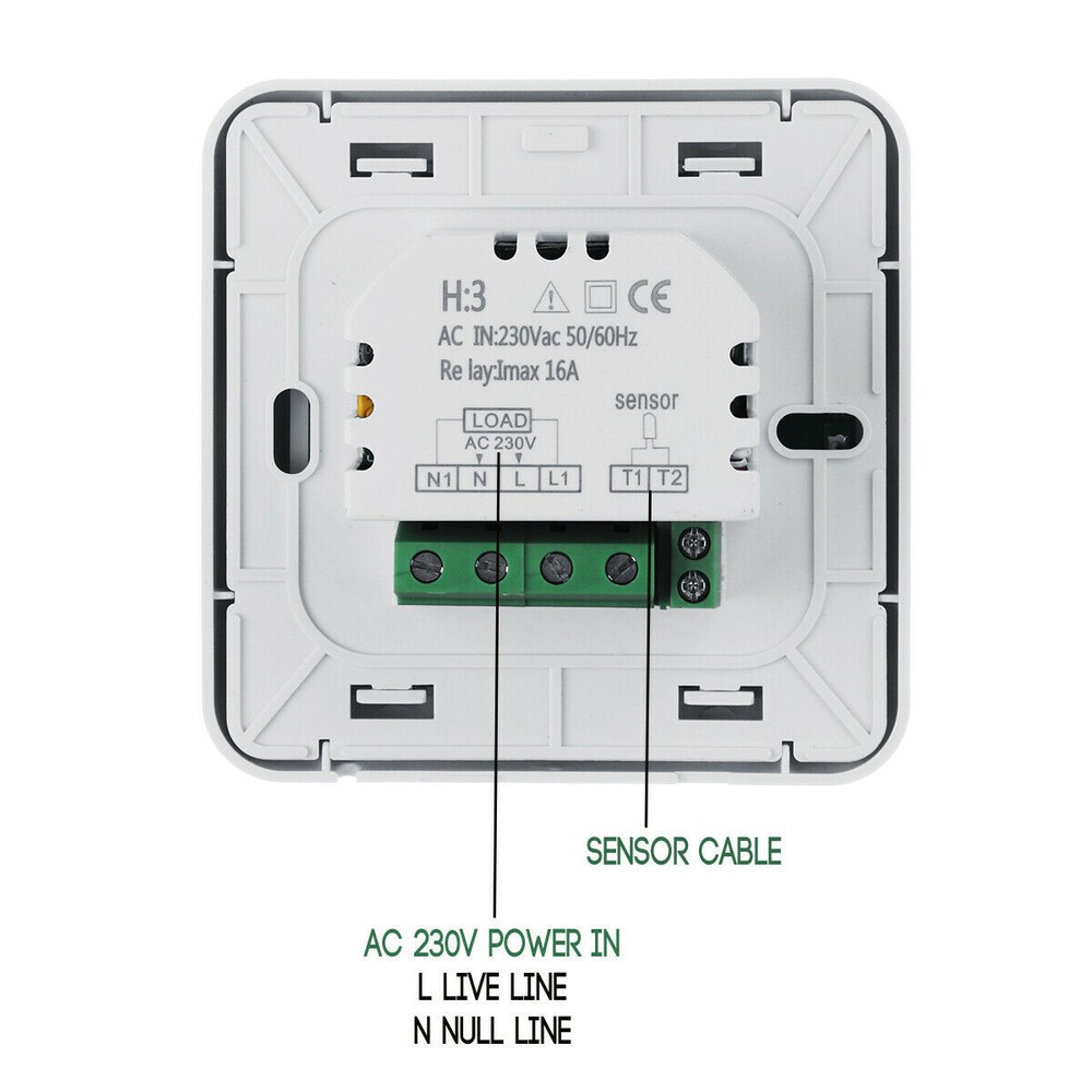 LCD Digital Display Room Programmable Thermostat Heating Control Smart Regulator