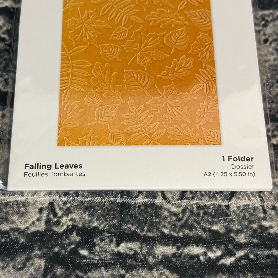 SPELLBINDERS Detailed Embossing Folder FALLING LEAVES A2 Size SES-027