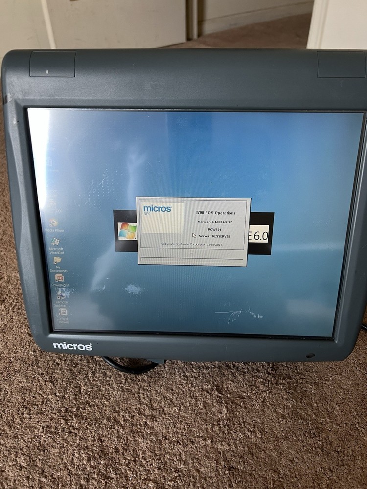 Micros Workstation 5 System Unit Touch Screen POS Terminal 400814-001