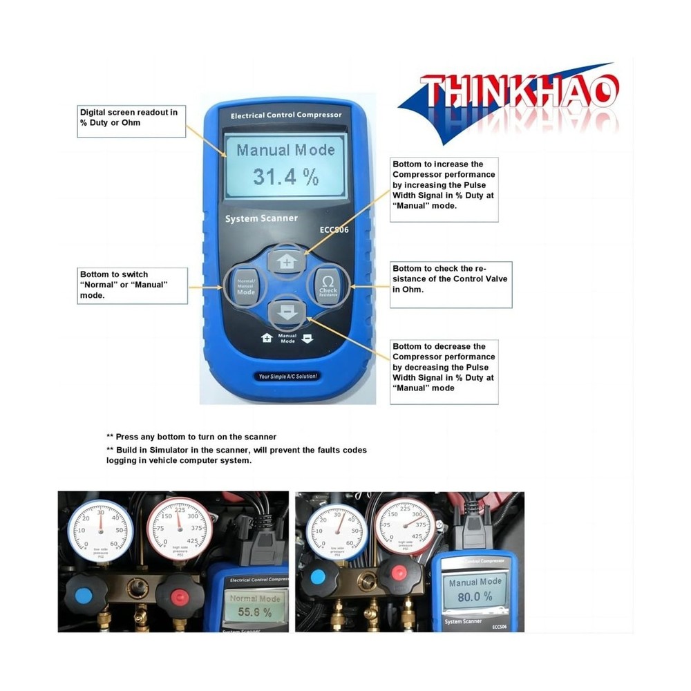 Control Valve Tester - Variable Displacement Compressor System & Electronic C...