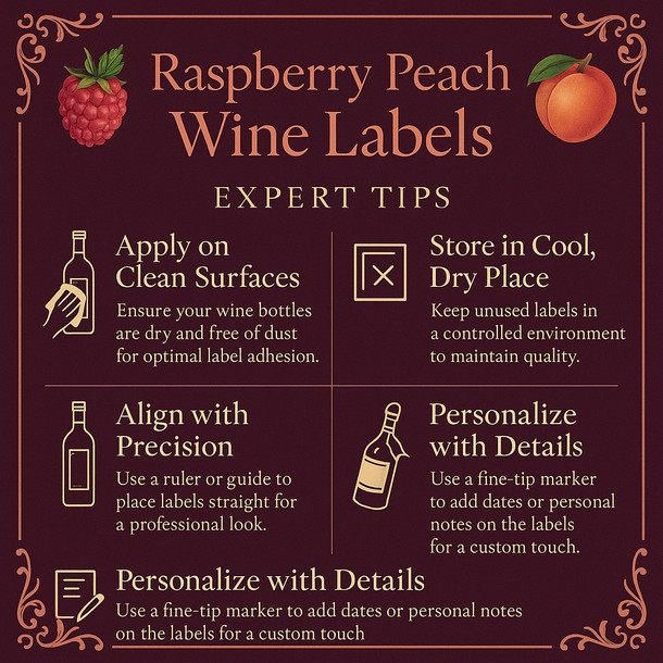 Winexpert Raspberry Peach Wine Labels