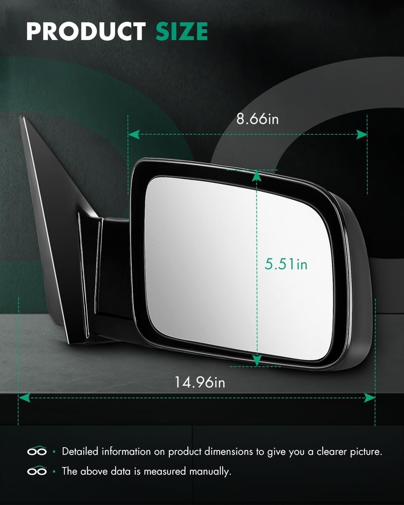 Chevy Suburban Side Mirror Pair 1988-1999 Power