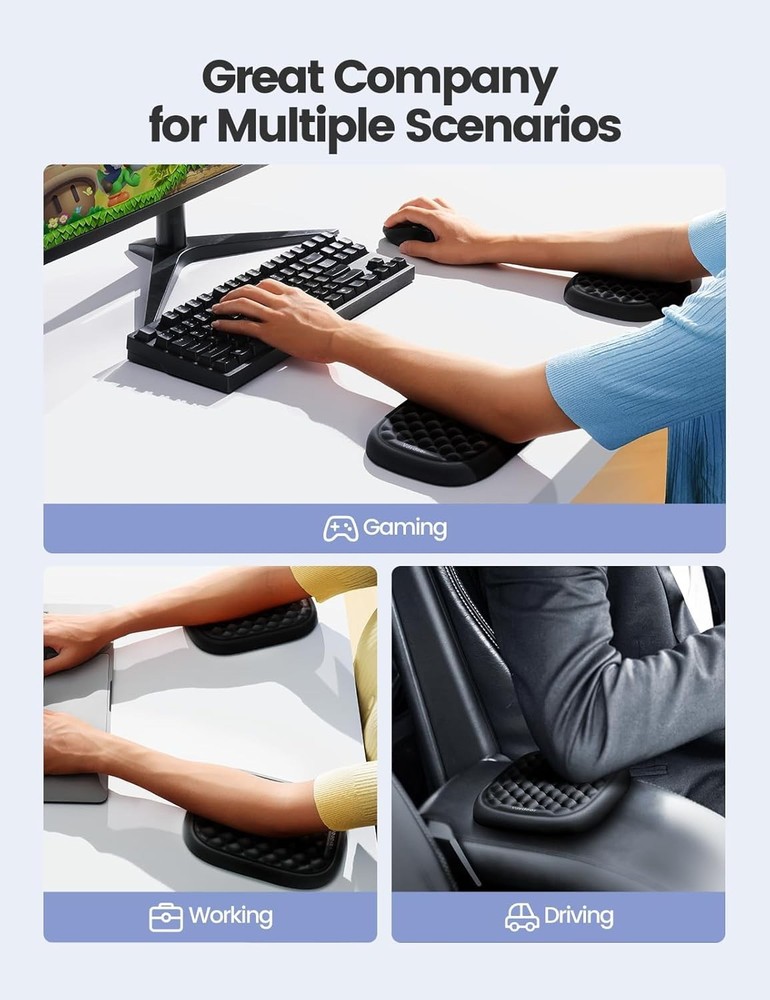 Memory Foam Elbow Rest Pad Vaydeer Desk Armrest Wrist Support Ergonomic Computer