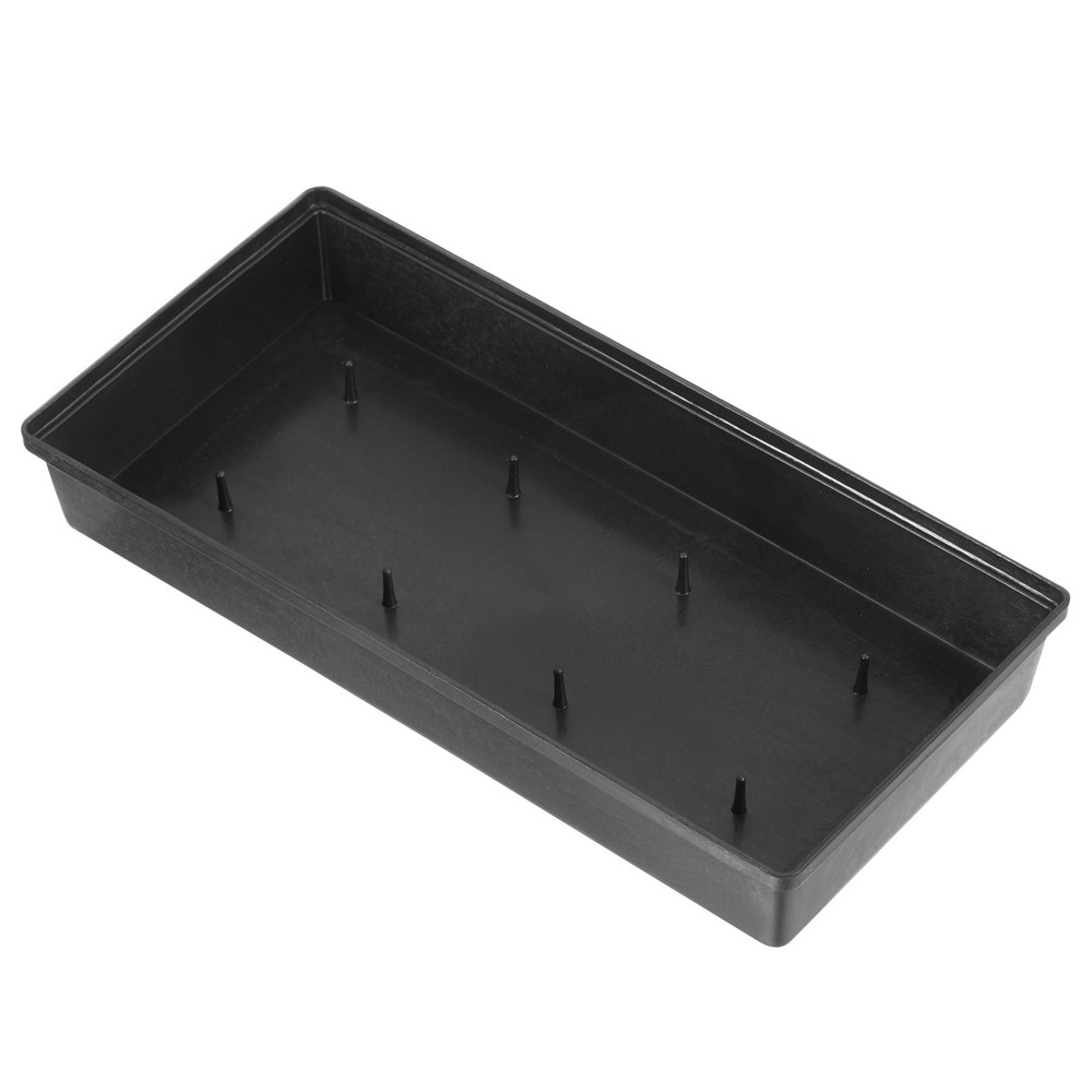 Plastic Design Bowl 11" Flower Composition Base Black