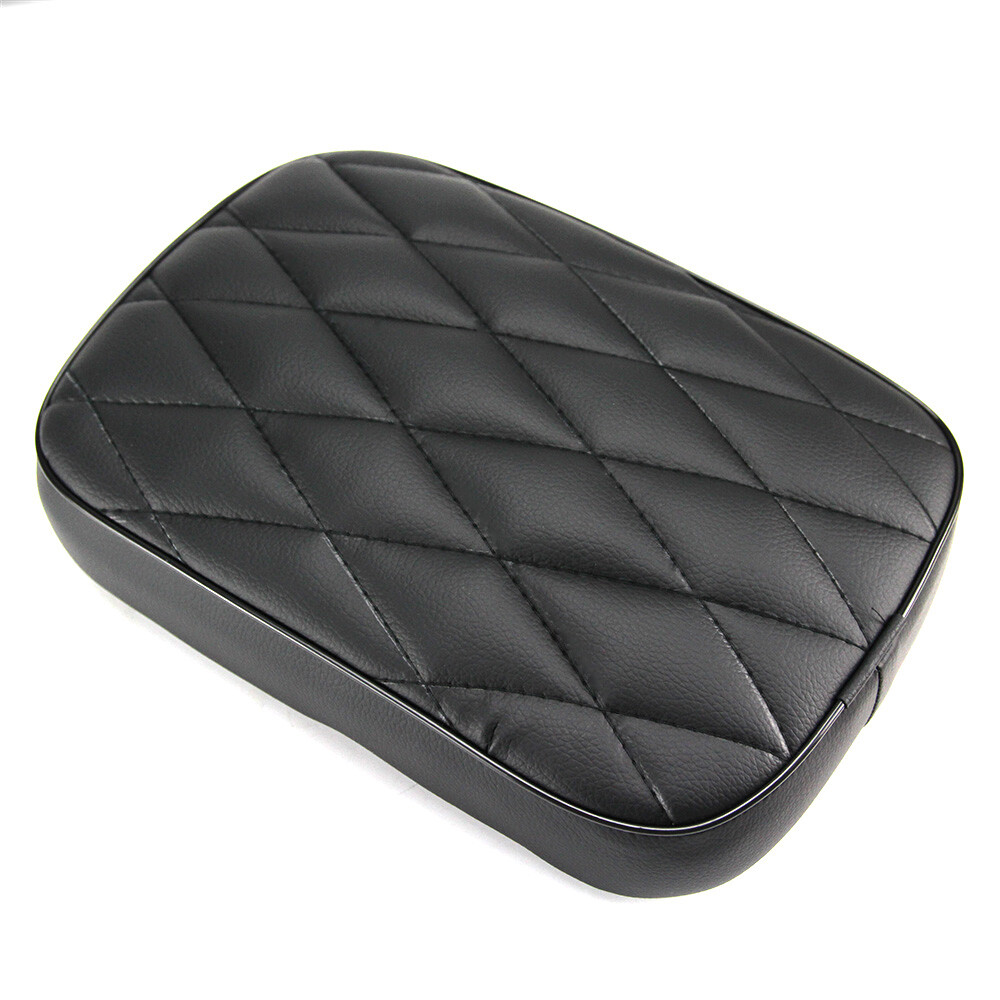 6/8 Suction Cup Rectangular Pillion Passenger Pad Seat For Harley Chopper Custom