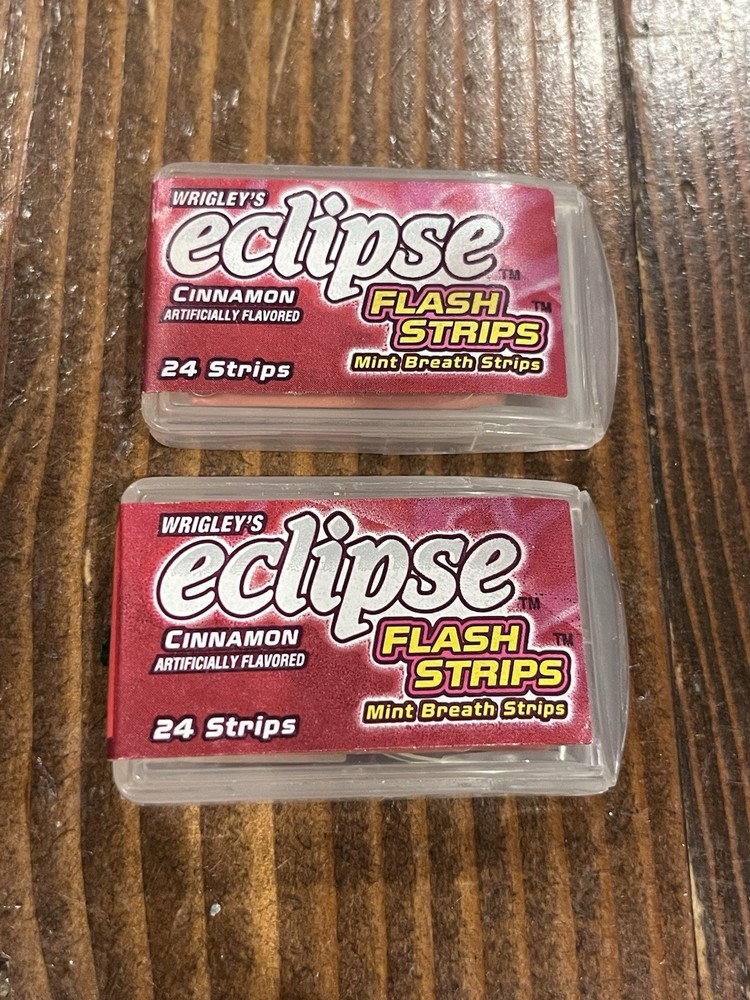 Wrigley's Eclipse Flash Strips Cinnamon Mint Breath Strips 2 Collectible Packs