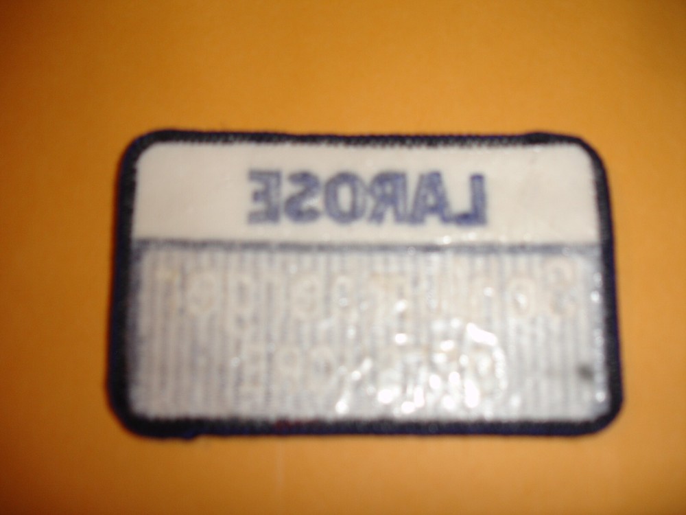 oil related advertising patch vintage