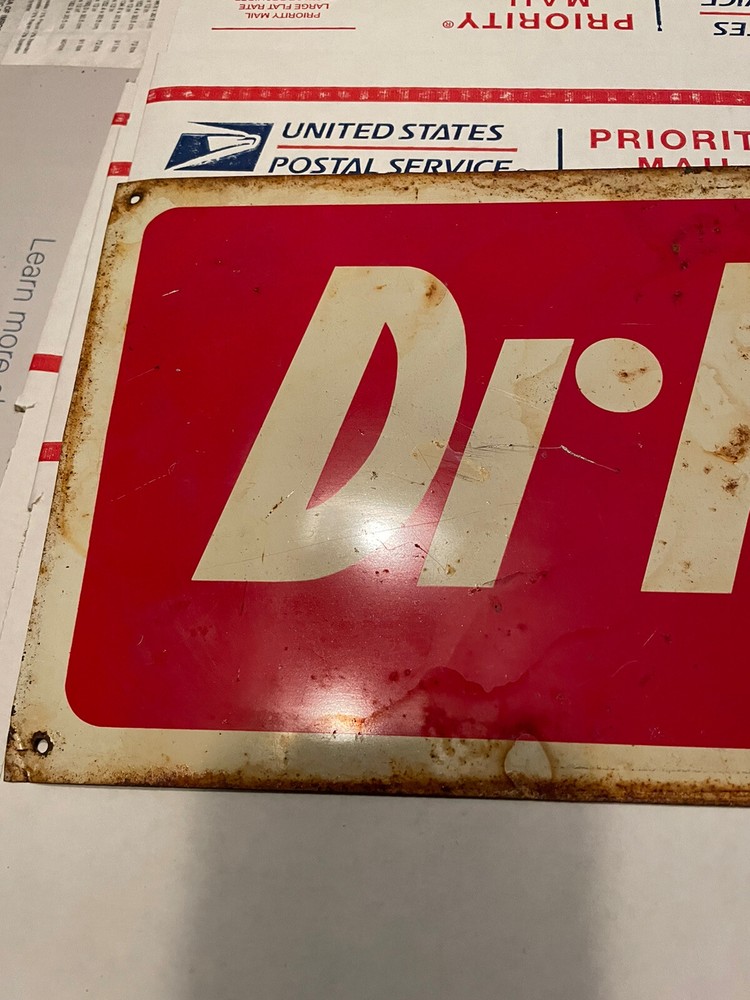 Dr Pepper Tin Sign 7"x20"