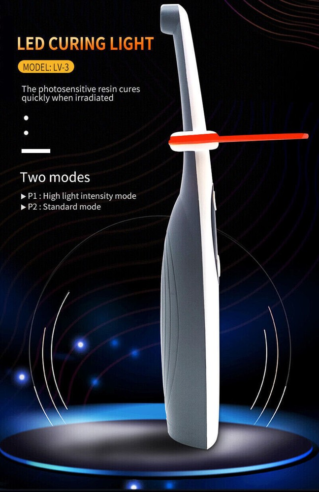 Dental Wireless Cordless iLed 3 Second LED Curing Light 3S Cure Lamp US plug
