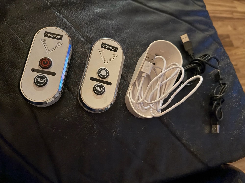 Wireless Home Intercom System 2 Pack Long Range 4900ft Waterproof Office House