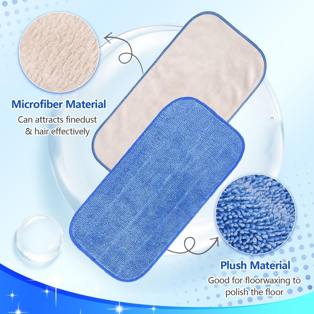Microfiber Cleaning Cloth Compatible with MR SIGA Professional Microfiber Mop...