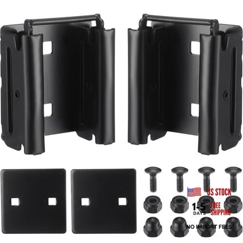 E-Track Connector with Square Plates - 2 Pcs Double Fitting