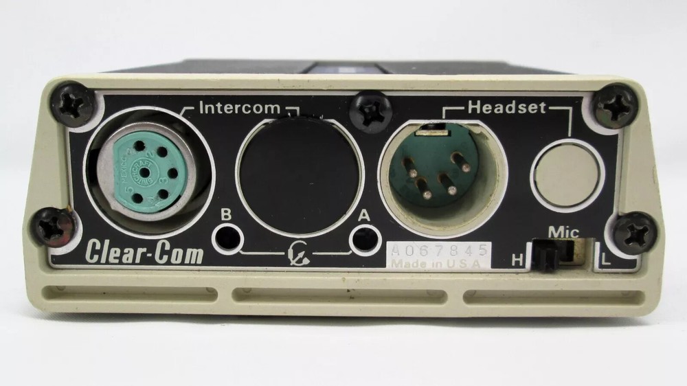 Clear Com model 502 Two-Channel Beltpack Intercom Station