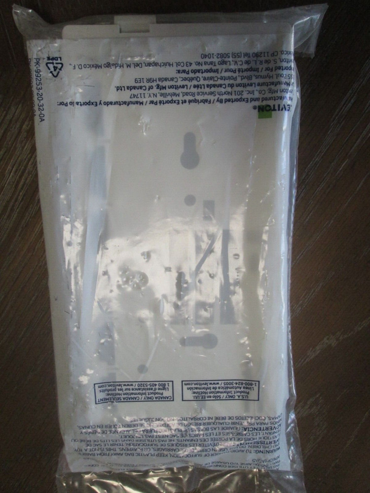 4 pack LEVITON 41089 - 6WP White 6 port Quickport Surface Mount Housing