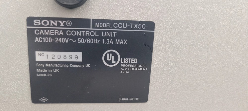 Sony CCU-TX50 Camera Control Unit