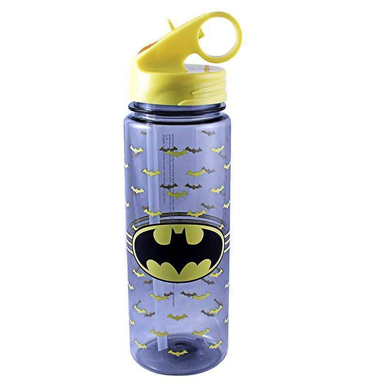 Batman 600ML Water Bottle Grey