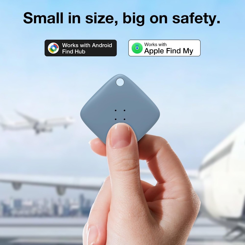 OTIC Dual-System Bluetooth Tracker Tags 4 Pack, Waterproof Item Finder Locato...