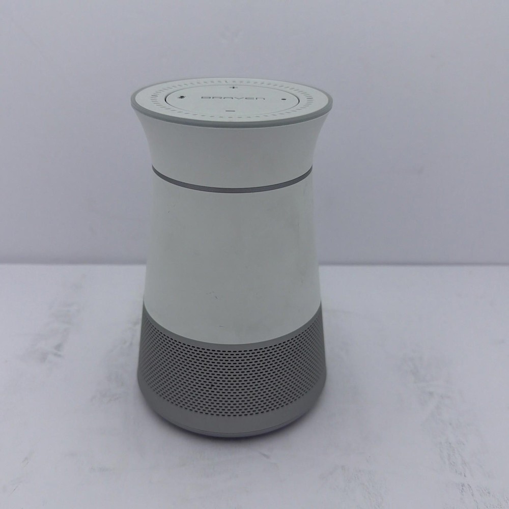 Braven Vale alexa enabled wifi speaker - White/Grey