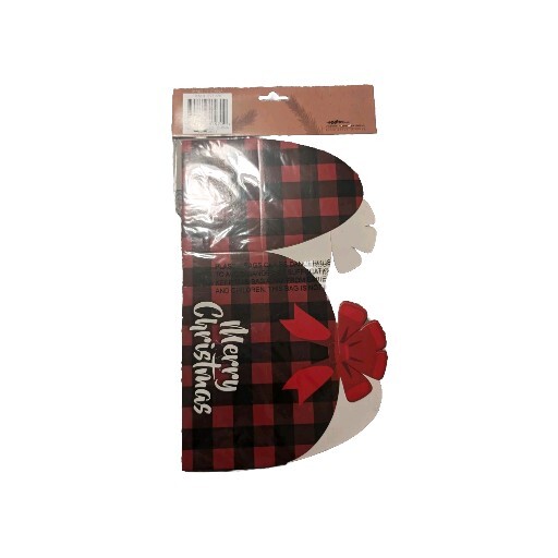 Red Plaid 2 CT Christmas Holiday Cookie Boxes 7"