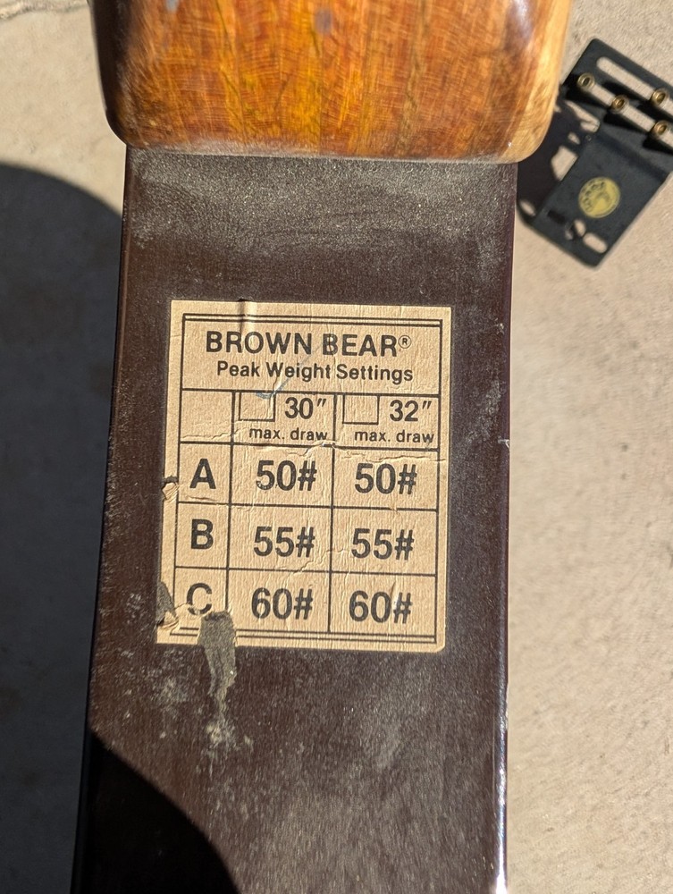 Brown Bear AMO Compound String Length 37 Bow - VINTAGE