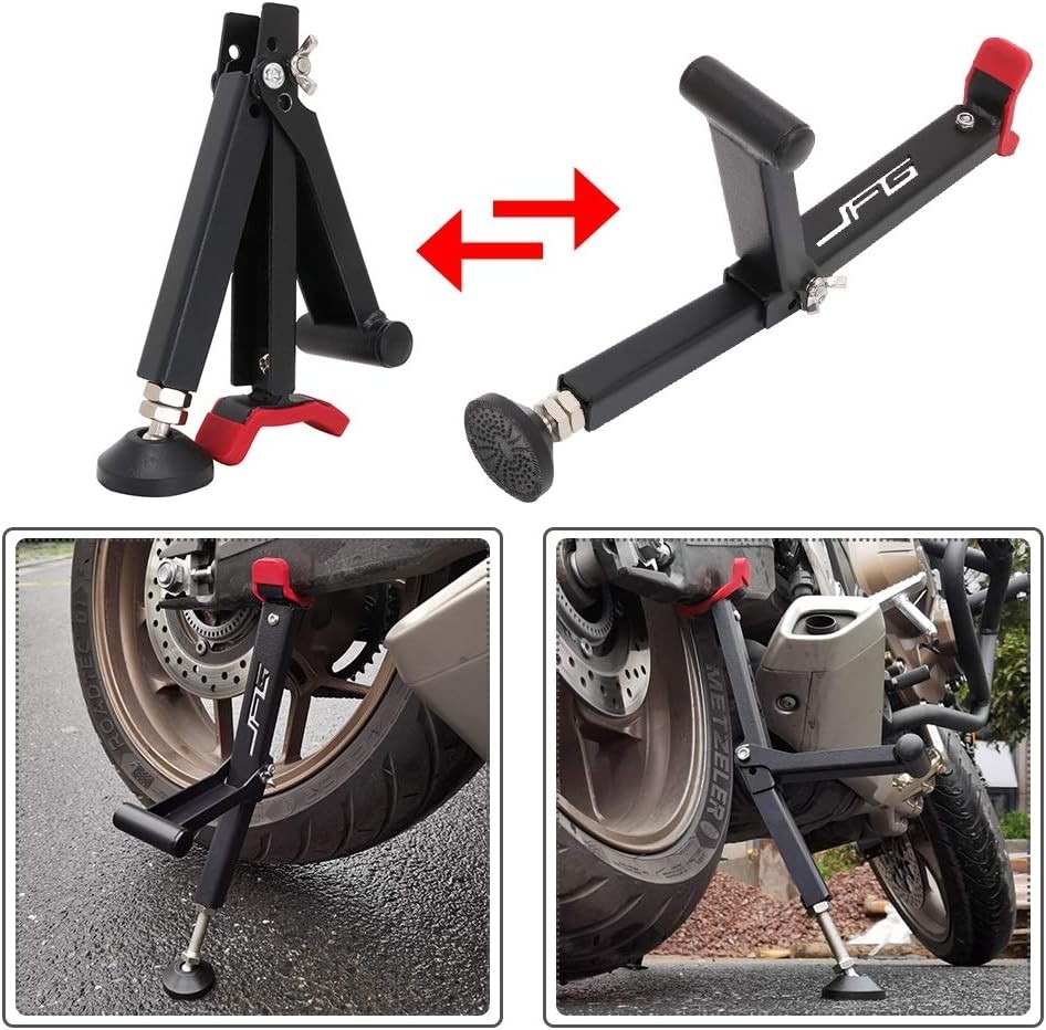 Foldable Universal Motorcycle Lift Stand - Effortless Support for Every Ride