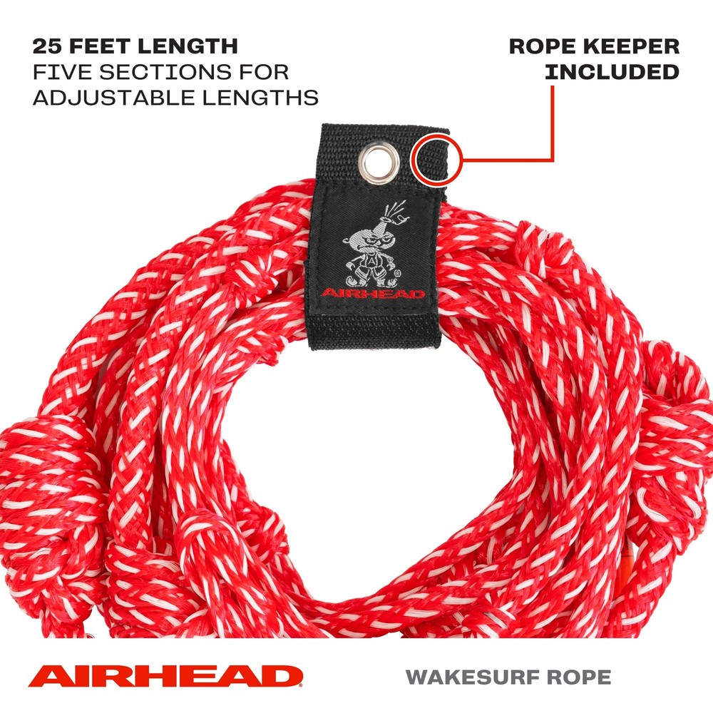 Wakesurf Rope, 5 Sections, 25-Feet
