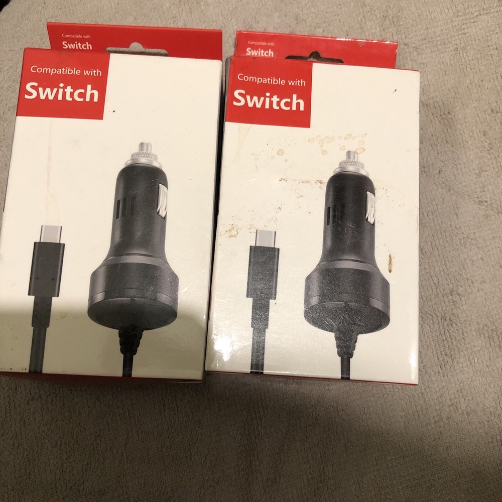 2 NEW NINTENDO SWITCH CAR CHARGER,USB-C.UNBRANDED
