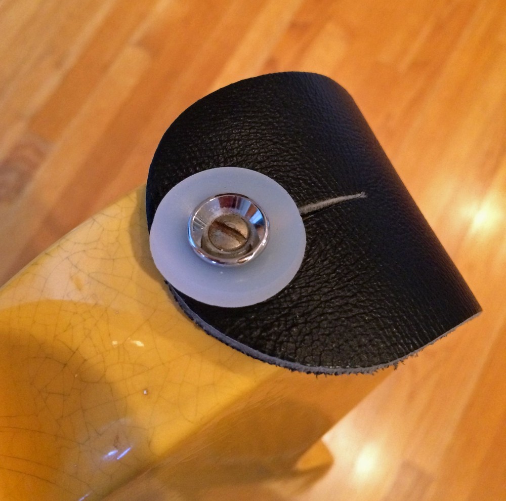 Eight TRANSLUCENT GHOST Silicone Rubber Guitar Strap Locks- Classic and Reliable