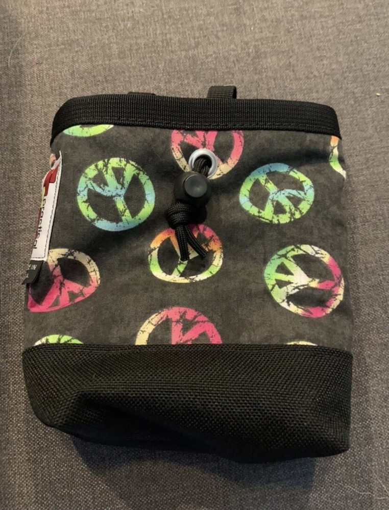 Practical chalk Bag Bucket Climbing Peace Signs