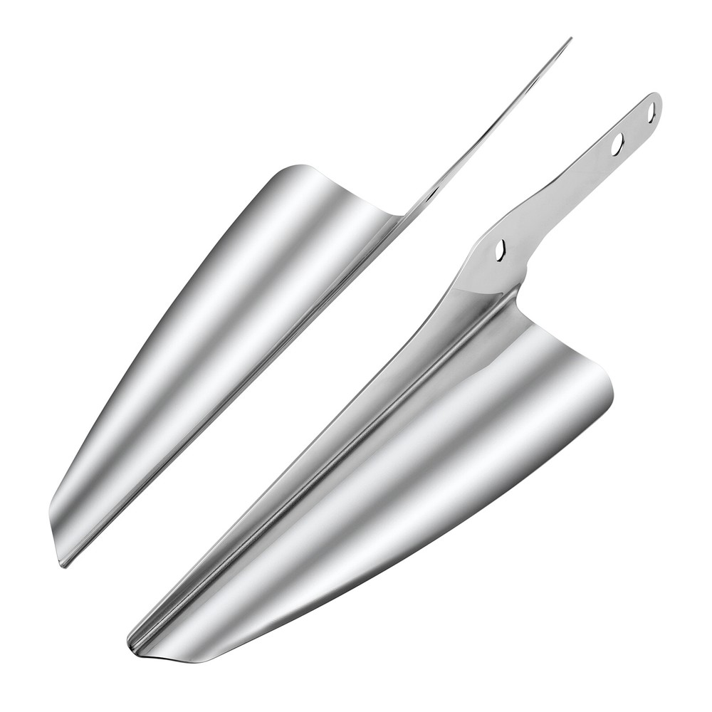 Chrome Front Fork Mount Wind Deflector For Harley Heritage Softail Classic FLSTC