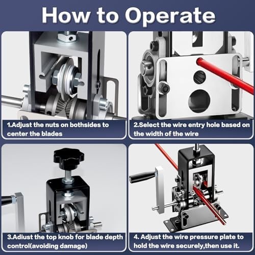 Manual Wire Stripping Machine - Copper Wire Peeler, Drill Powered Tool for Recyc