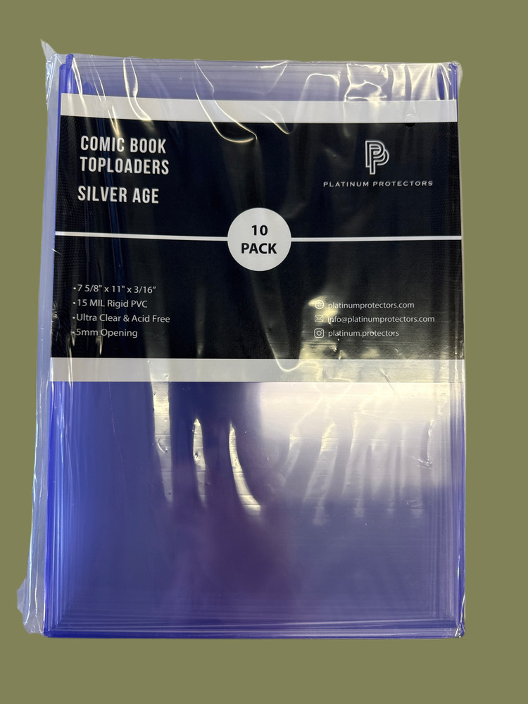 Platinum Protectors PLATINUM PROTECTORS SILVER AGE COMIC BOOK TOP LOADER PACK (1