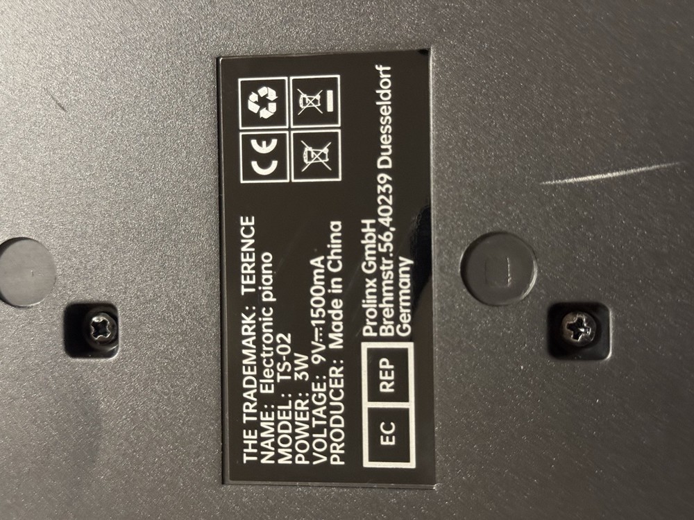 Terence Electronic Piano Model Ts-02