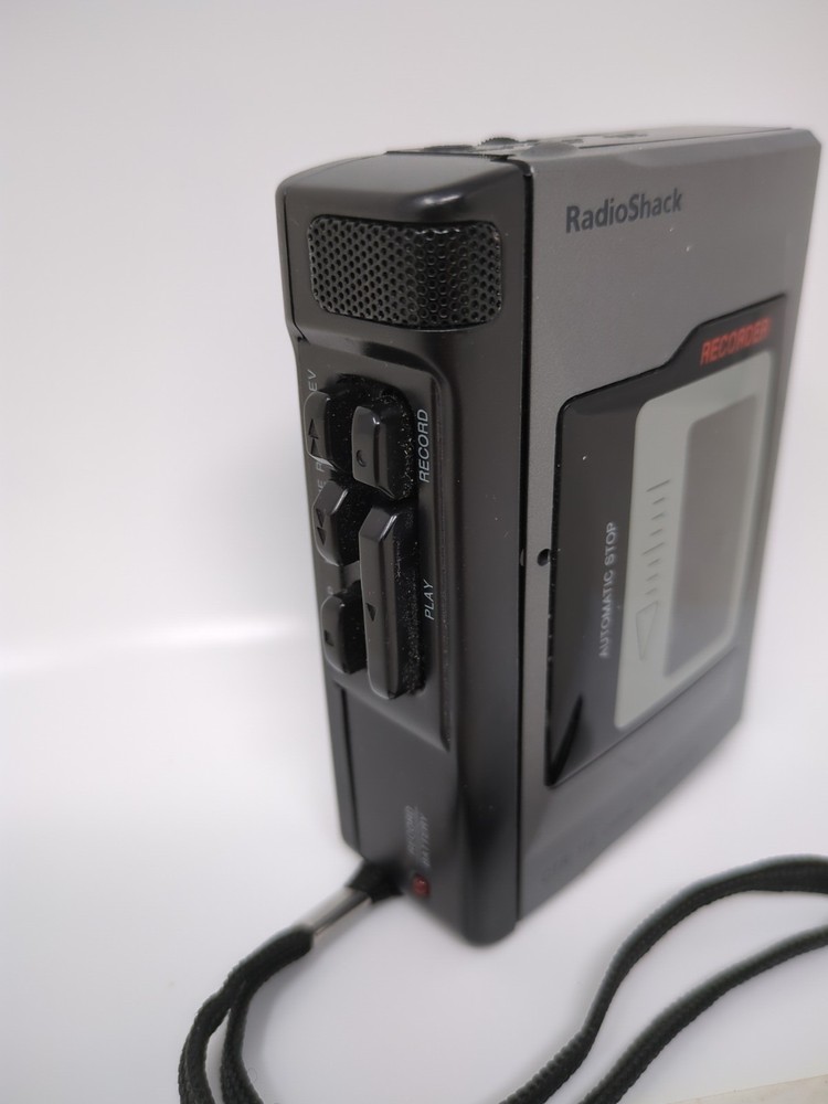 RadioShack Optimus CTR-112 Handheld Cassette Tape Recorder Tested Working