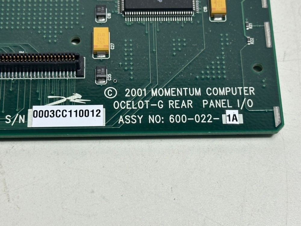 Momentum Computer Ocelot-G Rear Transition Module 600-022-1A