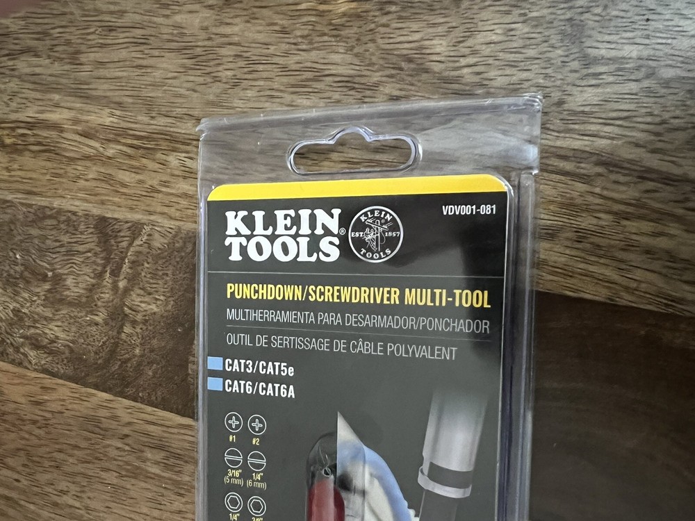 Klein Tools VDV001-081 Punchdown Screwdriver Multi-Tool - NEW