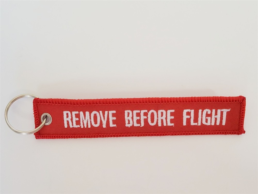 Kratos Defense & Security Solutions Red Flight Tag Keychain NEW