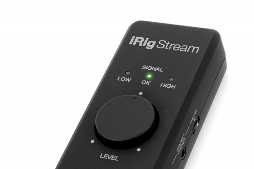 IK Multimedia iRig Stream stereo audio interface for iPhone/iPad and Android